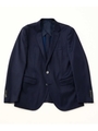 シルク混ベネシャンシングルジャケット（セットアップ/スリーピース対応）/ブルー(110)