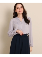 ジョーゼットスキッパーブラウス/ライトグレー(011)