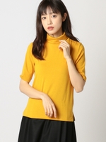 タートルネックカットソー/マスタード