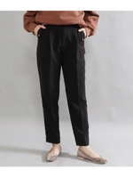 タックテーパードパンツ/ブラック(027)