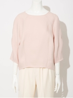 ダブルカルゼラグランブラウス/ピンク