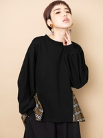 チェック切替プルオーバー/KHAKI