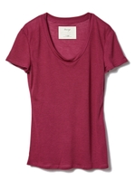 テンセルカシミヤＴシャツ/パープル