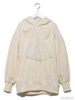 ドットチュールBIGボウフーディー/ホワイト