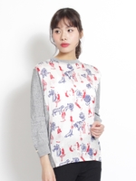 ナタリー・レテ「サーカス＆フラワー」コラボ　天竺ミックスカットソー/ベージュ