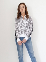 ハローキティ総柄ジャージトップス/WH