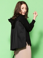 バックシャンパーカー/ブラック