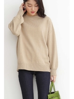 バックスリットニット/ベージュ(040)