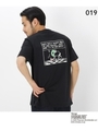 ピーナッツ PEANUTS 別注 スヌーピー バックプリント 半袖 Tシャツ/ブラック(019)