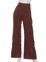 ピンタックセンプレデニム/ブラウン