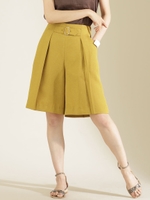 フロントベルトショートパンツ/イエロー