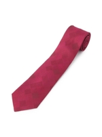 ブロックパッチワーク ネクタイ/ラズベリーピンク(073)