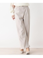 ヘリンボーン ワイドパンツ/ライトベージュ(051)