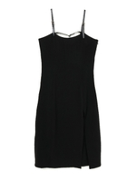ベルトスリットキャミワンピース/ブラック