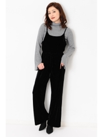 ベロアキャミオールインワン/BLACK