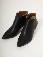 ポインテッドショートブーツ/ブラック