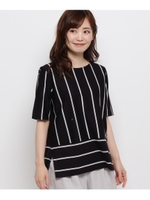 マルチボーダープルオーバー/ブラック(319)