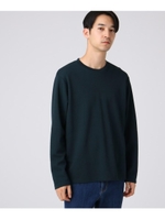 ミラノリブクルーネックプルオーバー/ダークグリーン(023)