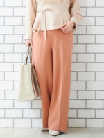 モイスチャー裏起毛ストレートパンツ/ピンク