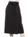 ラップスカート/ブラック