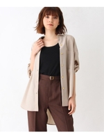 リネンライクビックシャツ/ライトベージュ(051)