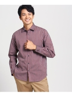 リバーストライプシャツ/グレー(312)