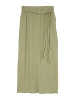 リブナロースカート/ライトカーキ