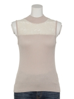 レース切替ノースリーブ/エクリュ系