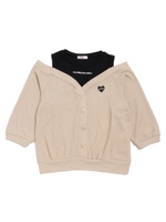 レイヤード風ガーリートップス/ベージュ