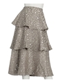 レオパードティアードスカート/GRAY