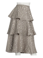 レオパードティアードスカート/GRAY
