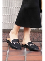 ローファーサンダル/ブラック(010)