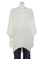 ワッフル編ミPO/ホワイト