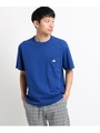 ワンポイントポケTシャツ/ブルー(092)