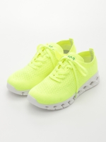 軽量メッシュレースアップスニーカー/YEL