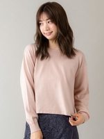 後ろプリーツニット（0R14-12102）/ピンク