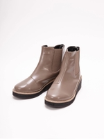 厚底サイドゴアブーツ/グレー