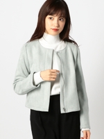 洗えるスエードジャケット/ライトグリーン