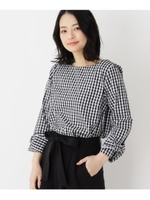 袖リボンブロードブラウス/ブラック(219)