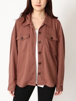 裏毛CPOシャツ/L/BROWN