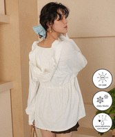 UVケアチビフリルパーカー/ラッシュガード