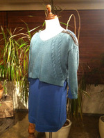 【Balcony and Bed】BICOLOR ARAN KNIT PL