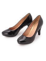 ヒールグリッターパンプス