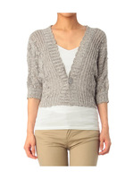 ショート丈ニットカーディガン