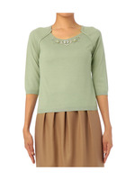 フラワービジューニットプルオーバー