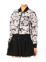 ローズ柄ブルゾン