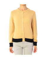 バイカラーデザインカーディガン