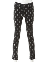 小紋柄スキニーPT