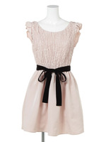 ウエストリボンオケージョンワンピース