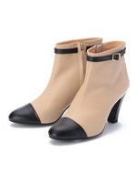 ベルト使いレザーブーティ